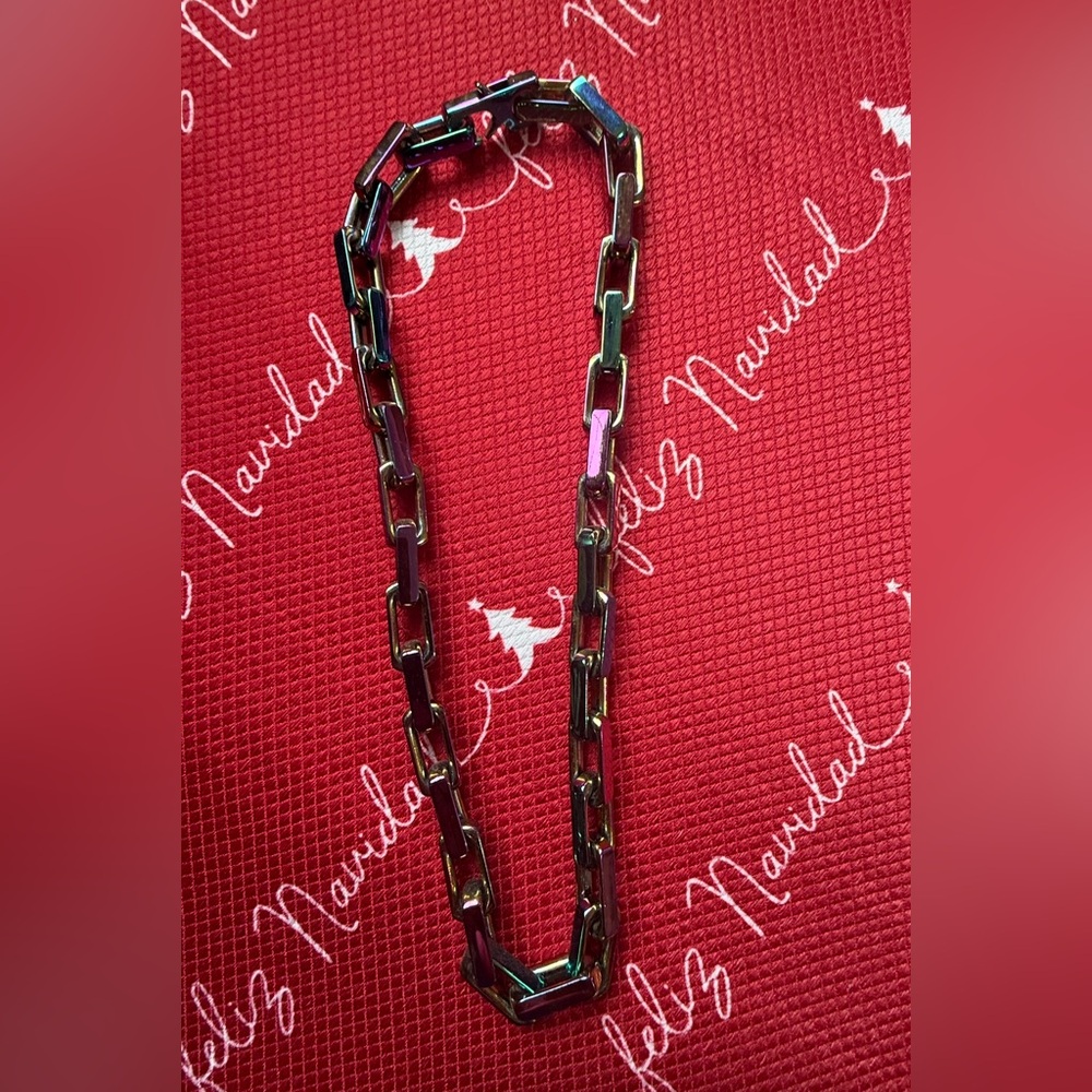 Black Chain Link Necklace